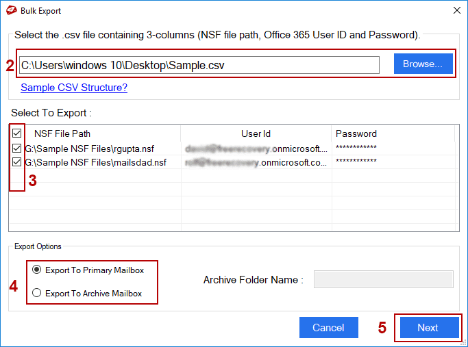 Lotus Notes to Office 365 ПО
