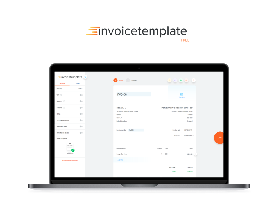 Invoice Template характеристики
