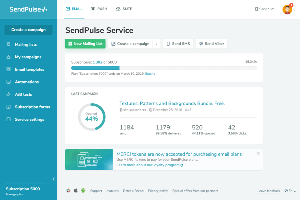 SendPulse программа