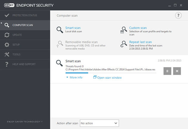 ESET Endpoint Security характеристики
