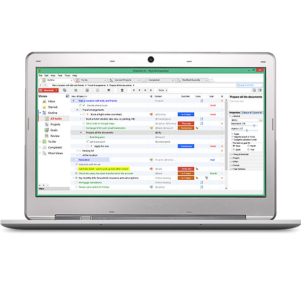 MyLifeOrganized (MLO) характеристики