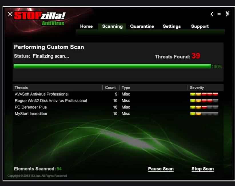 STOPzilla AntiVirus ПО