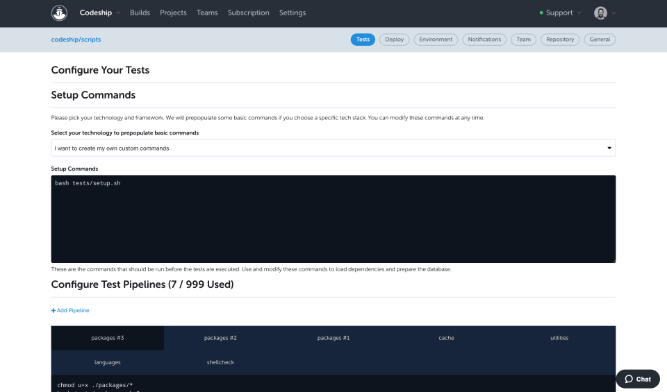 Codeship характеристики