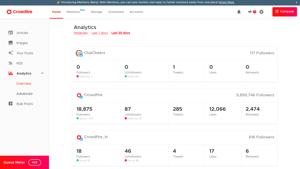 Crowdfire подбор