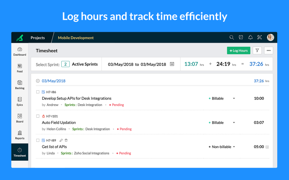 Zoho Sprints подбор