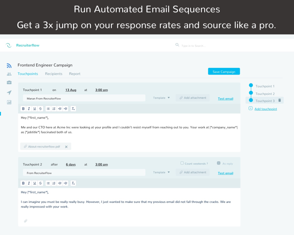 Recruiterflow характеристики