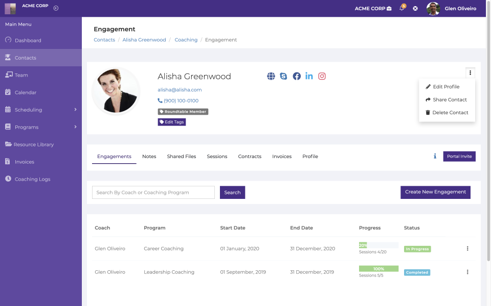CoachVantage программа