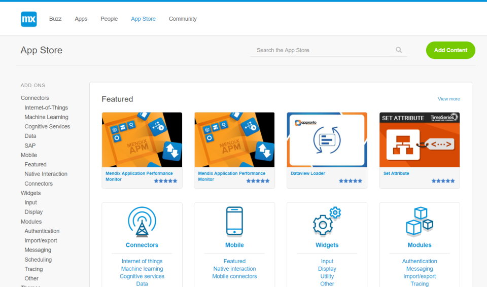 Mendix подбор