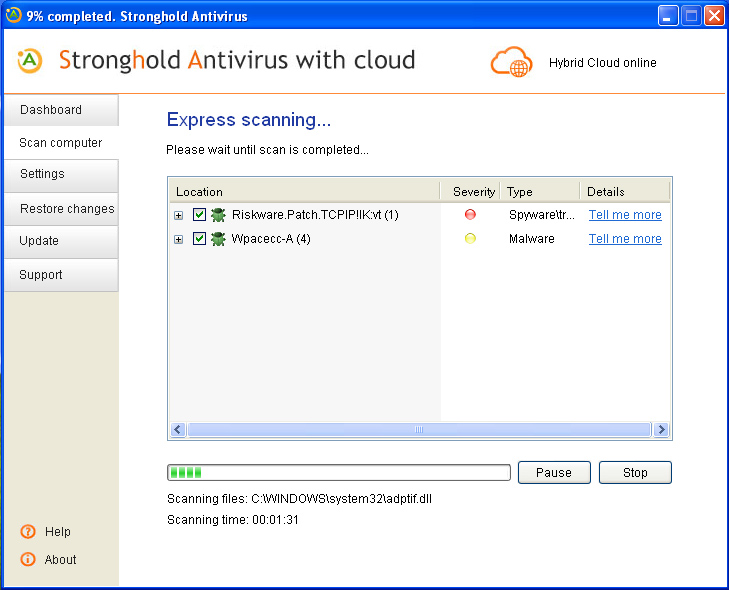 Stronghold Antivirus программа