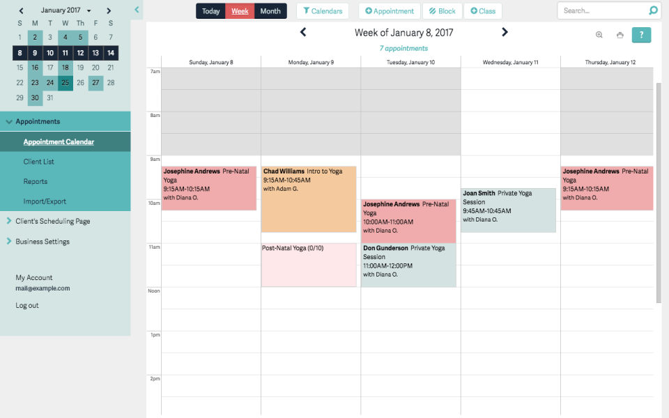 Acuity Scheduling программа