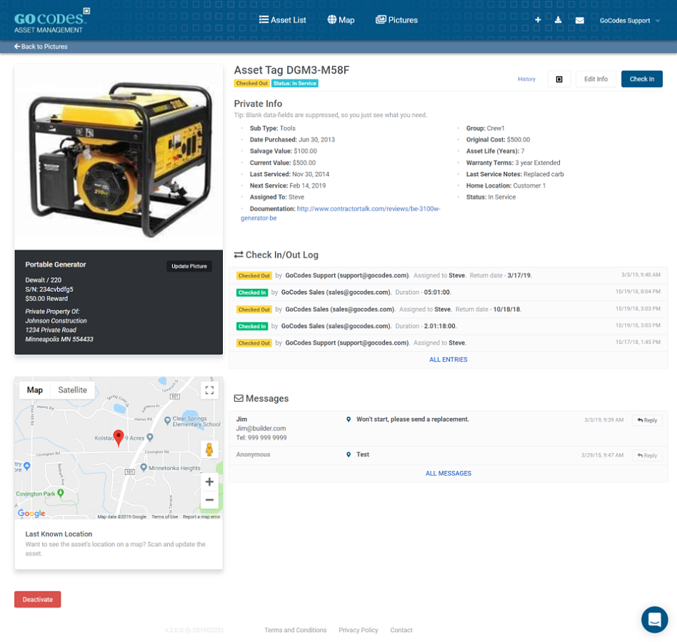 GoCodes Asset Management характеристики