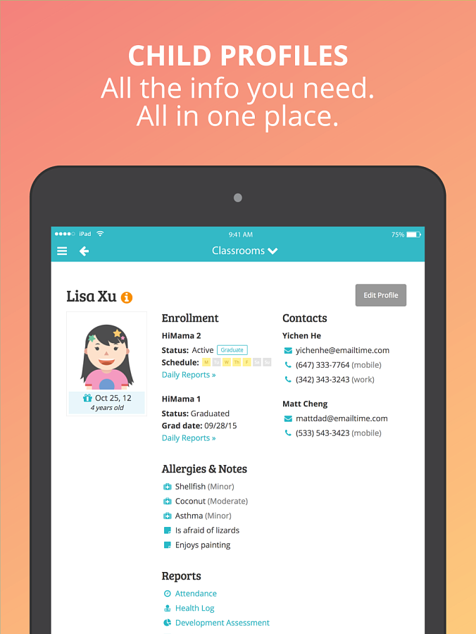 HiMama Preschool & Child Care App подбор