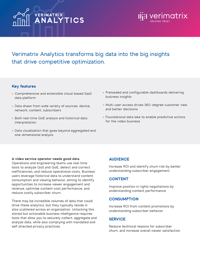 Verimatrix Analytics отзывы