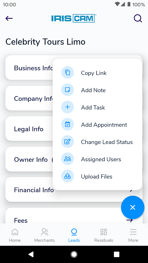 IRIS CRM подбор