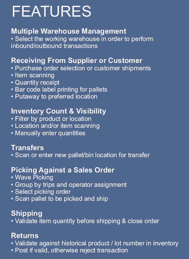 WDCS Warehouse Management System ПО