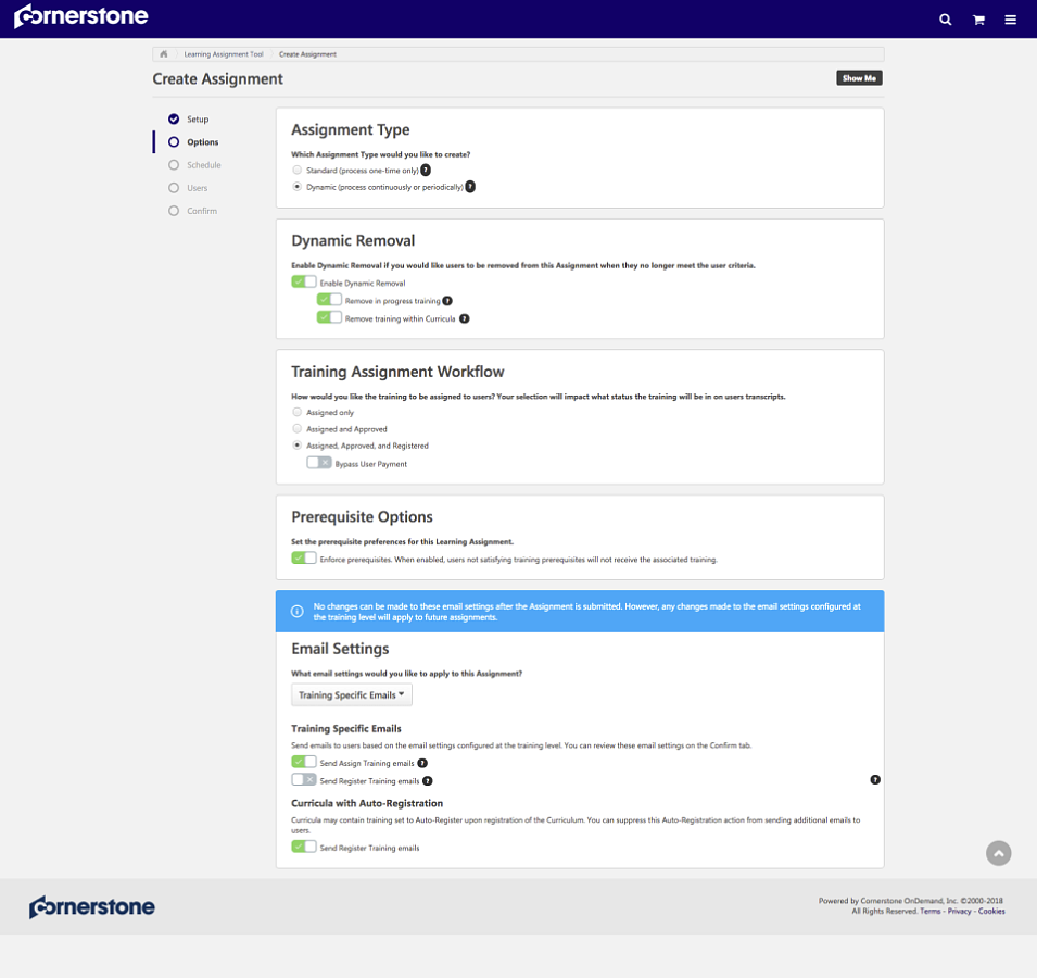 Cornerstone LMS характеристики