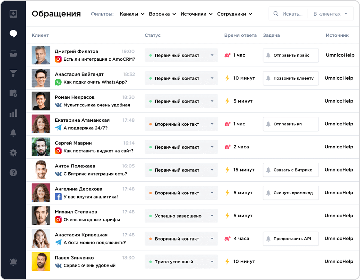 umnico подбор