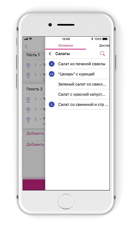 iRECA: Официант характеристики