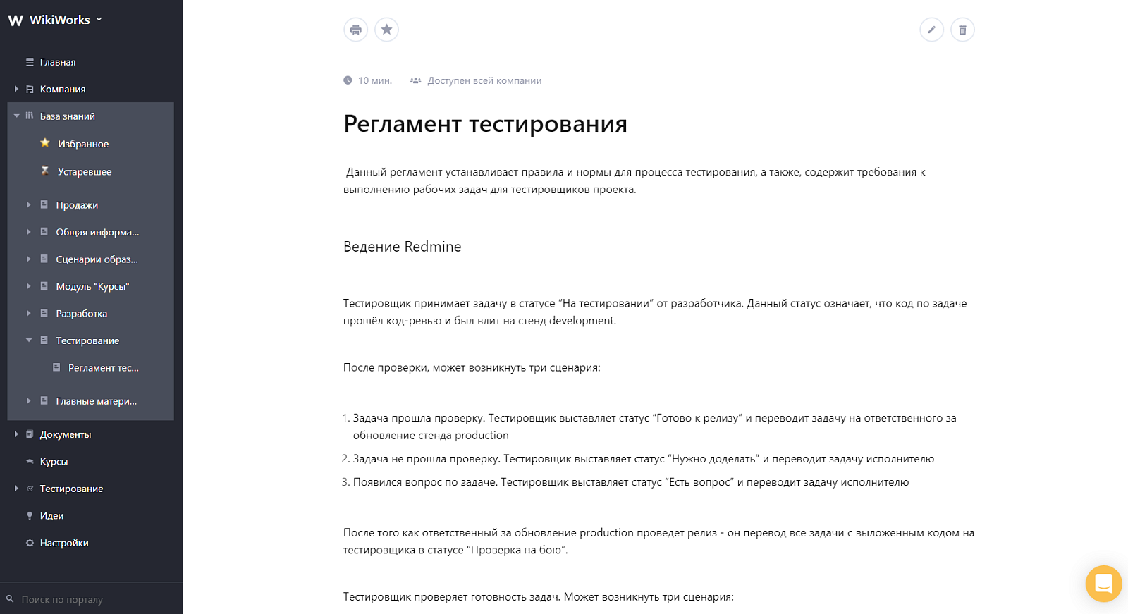 WikiWorks характеристики