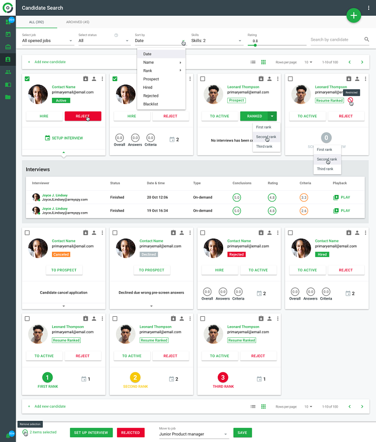 EasyHire.me характеристики