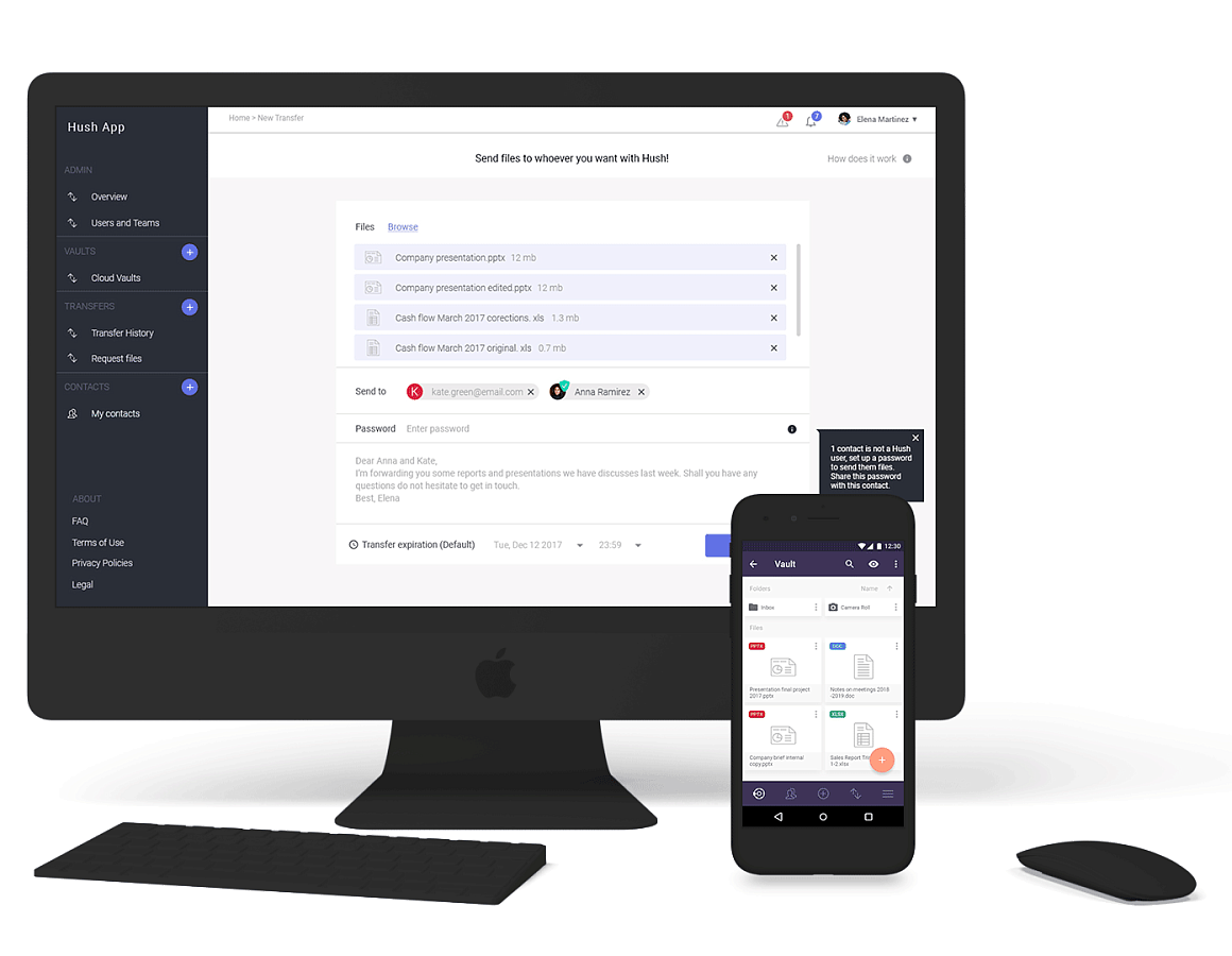 HushApp характеристики