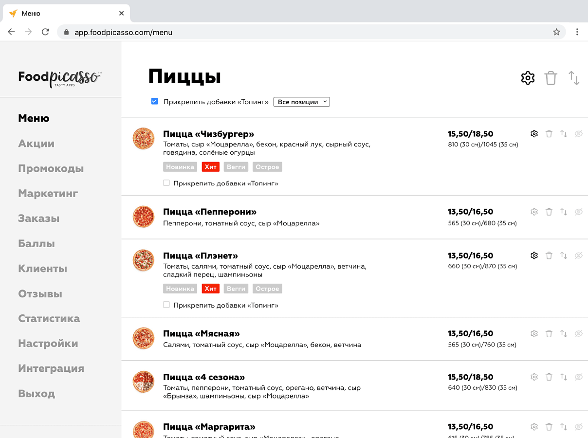 FoodPicasso отзывы