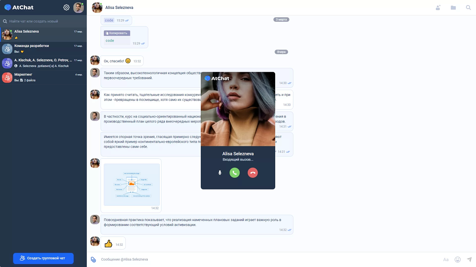 AtChat ПО