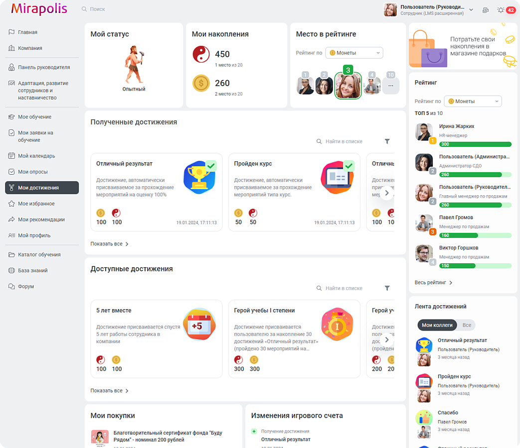 Mirapolis LMS программа