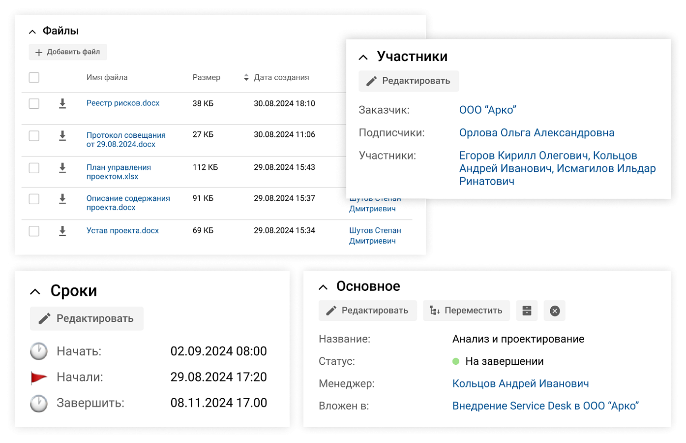 ITSM 365 Projects программа