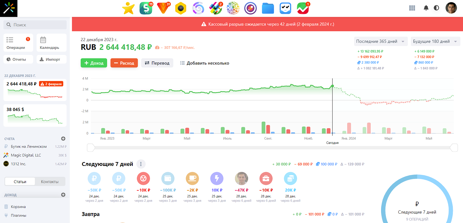 Webasyst Деньги программа
