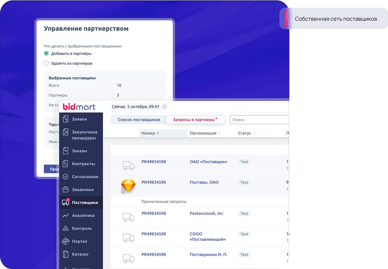 Bidmart Закупки характеристики