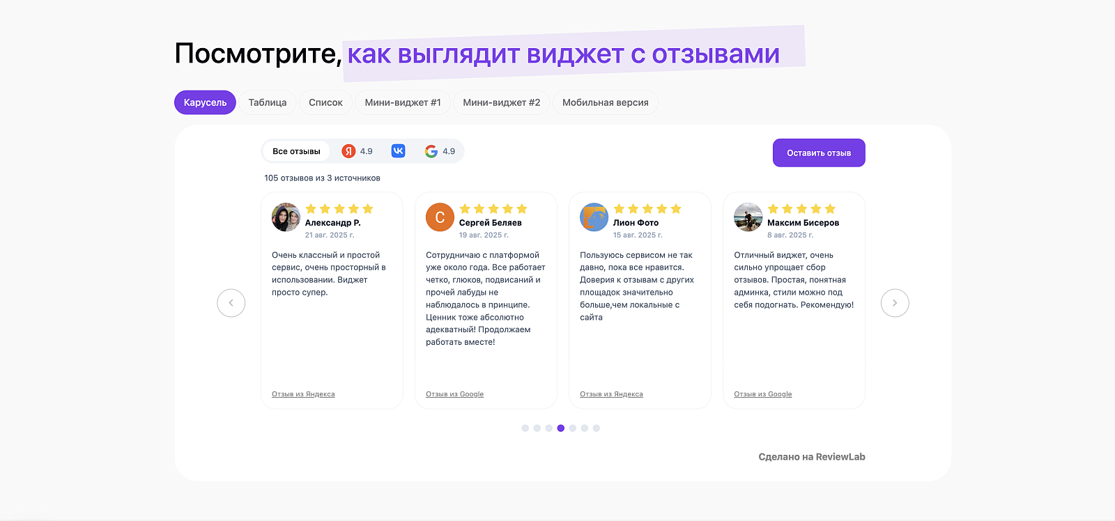 ReviewLab программа