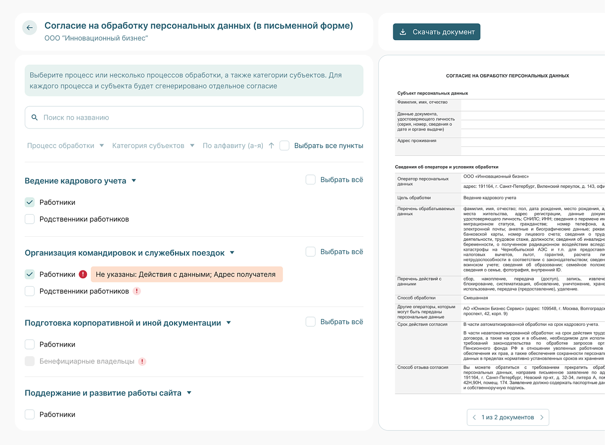  PrivacyLine характеристики