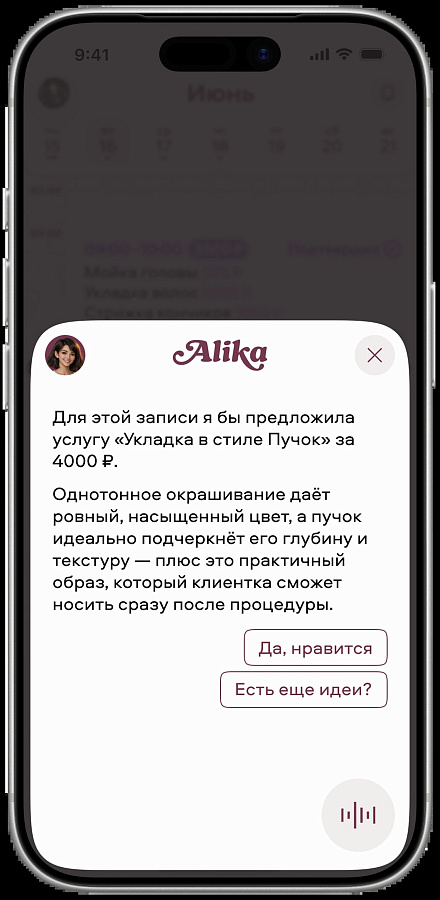 Alika характеристики