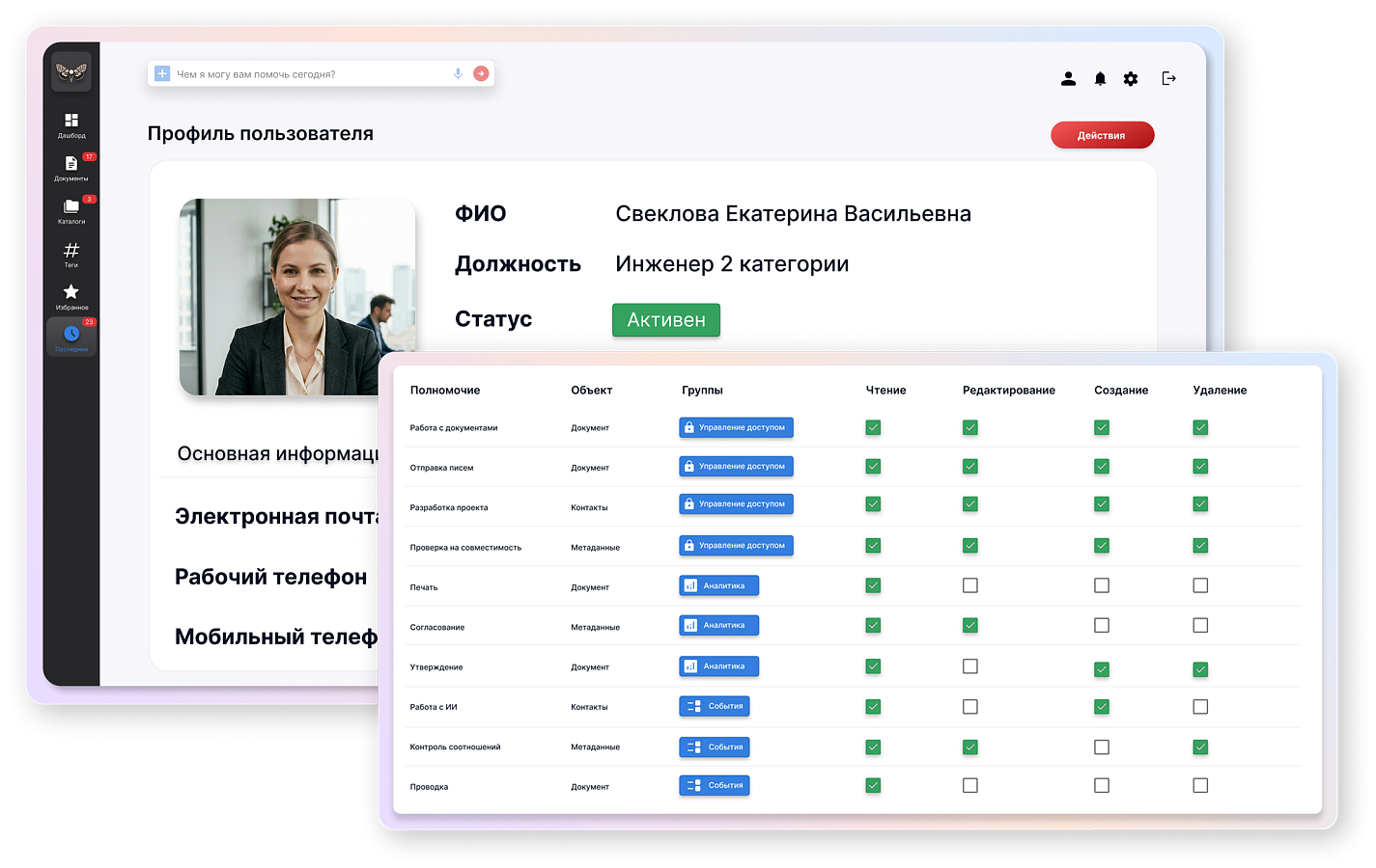 Анарта ECM характеристики