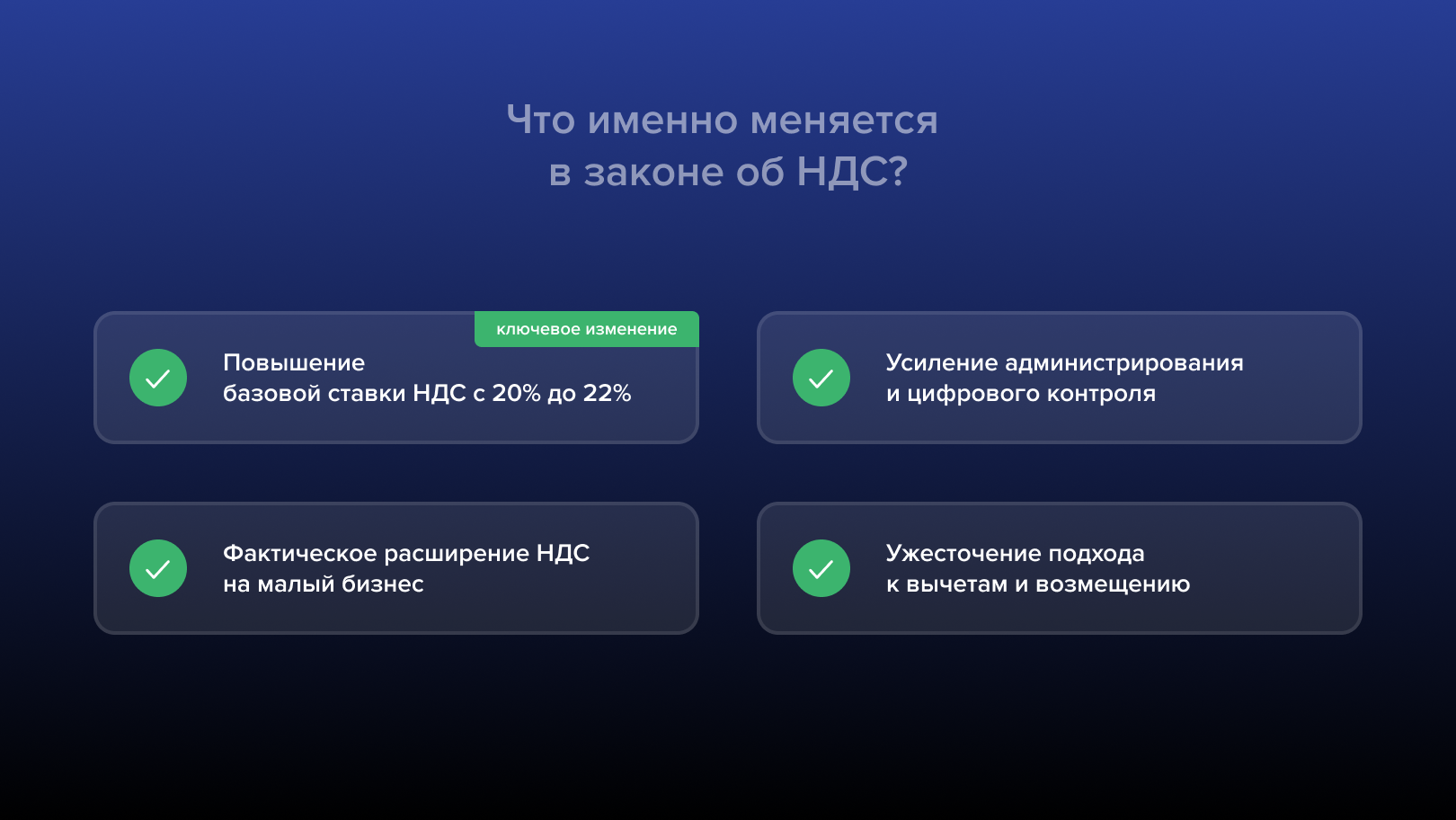 Что именно меняется в законе об НДС?