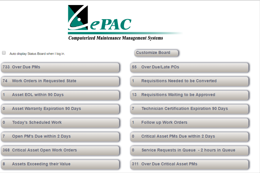 ePAC характеристики