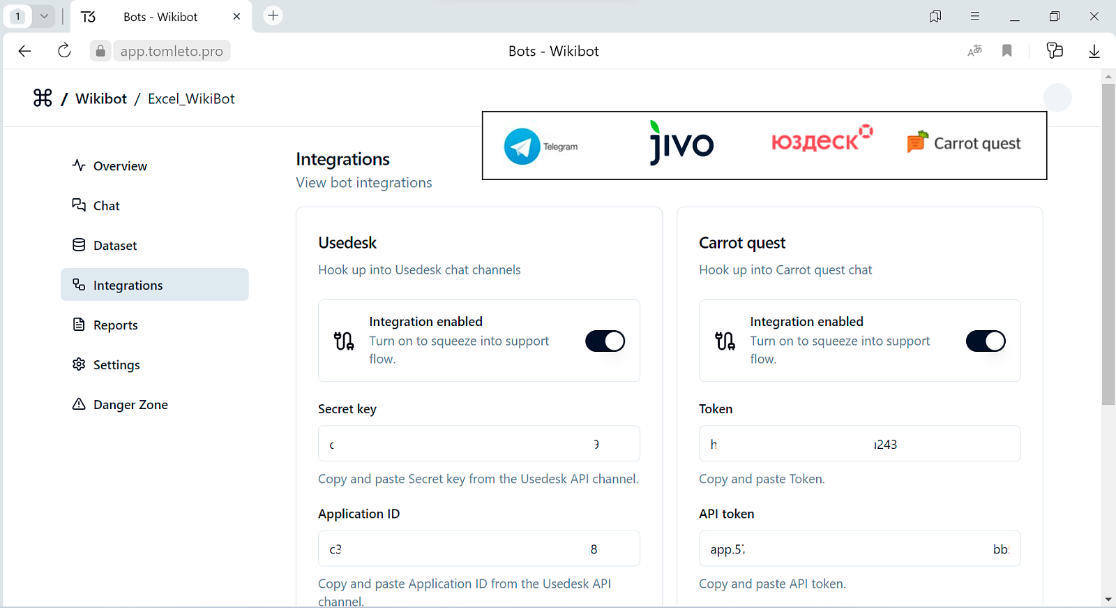 WikiBot характеристики