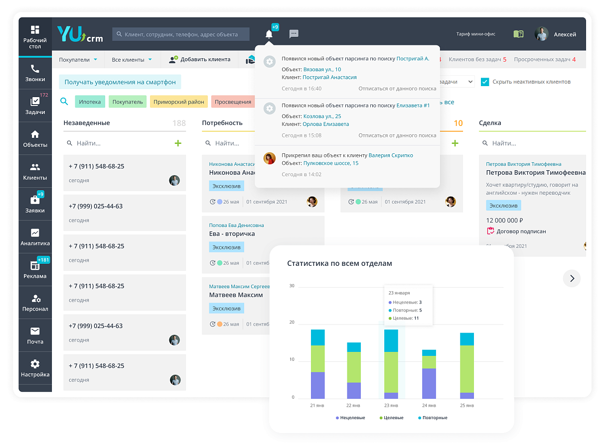 YUcrm подбор