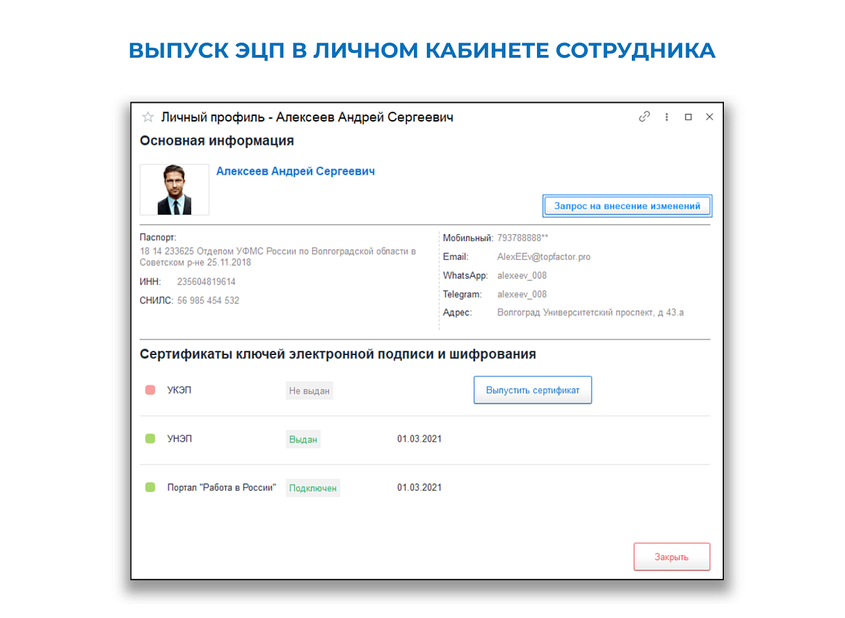 Личный кабинет и КЭДО ПО