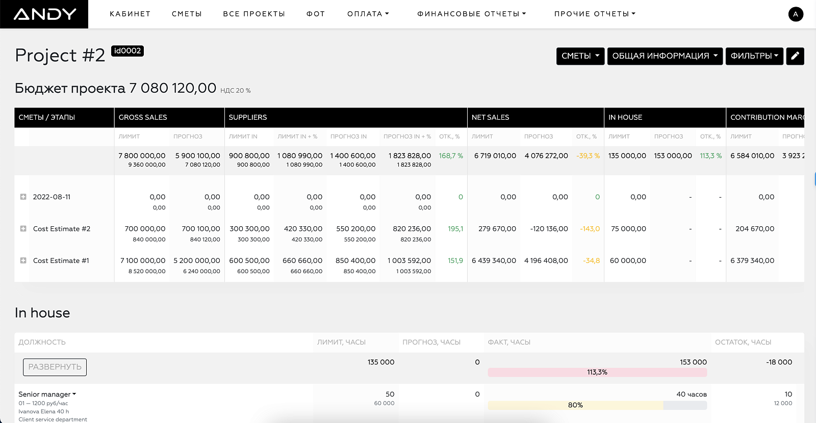 ANDY Finance ПО