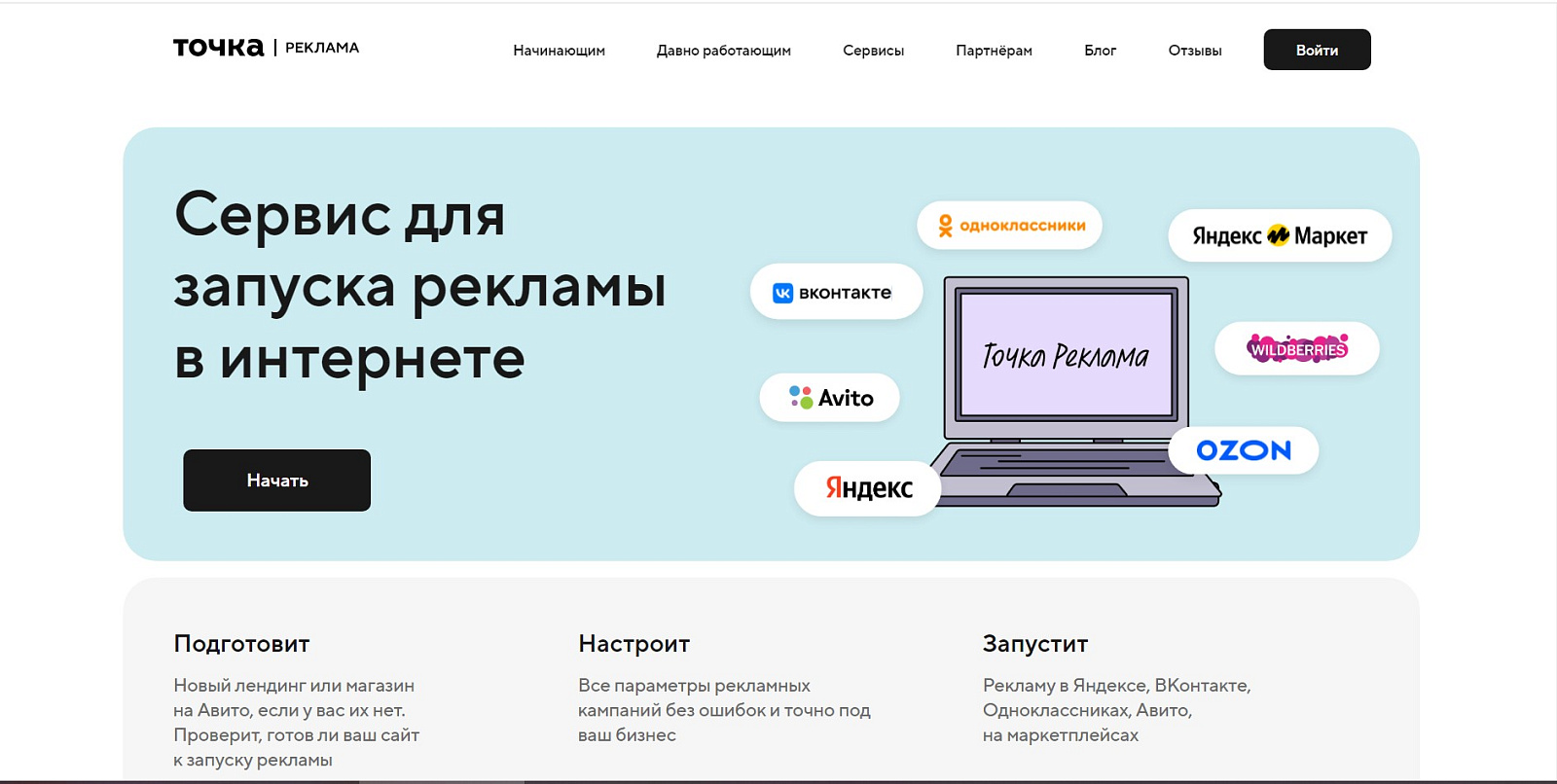 Точка Реклама характеристики